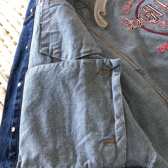 Vintage 1971 Hard Rock New Orleans Denim Jacket. Size Large. Oversized‎. NWOT - Picture 9 of 12